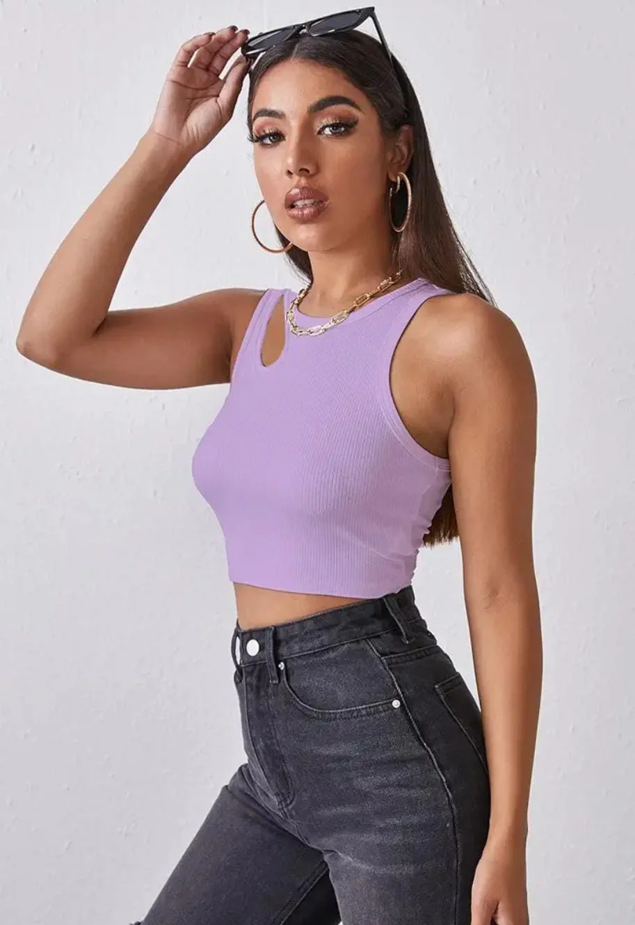 ModaFesta -coral-crop-tank-top-lilac 